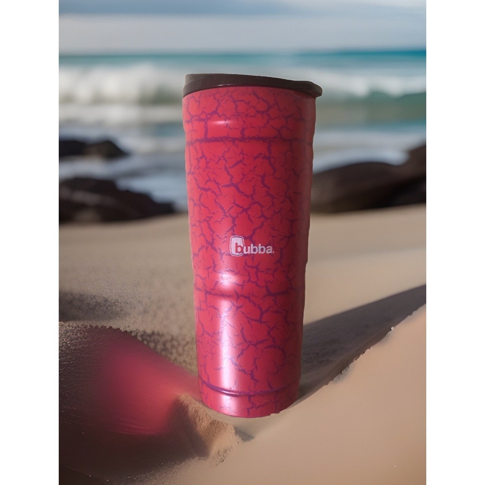 Bubba Envy Pink Purple Crackle Stainless Steel Tumbler 24oz Hot Or Cold